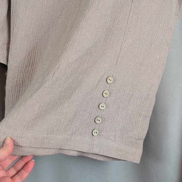 Soft Surroundings Cream Wide Leg Pants And Top Set Small New Loungewear - Picture 10 of 11